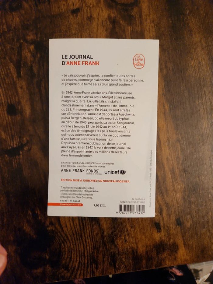 Livre : Le journal d'Anne Frank - photo numéro 5