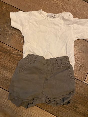 Ensemble shirt et t-shirt 3 mois kitchoun