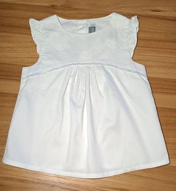 Tunique blanche avec broderie