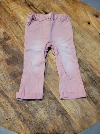 Pantalon rose enfant taille 74cm fille bébé type jeans