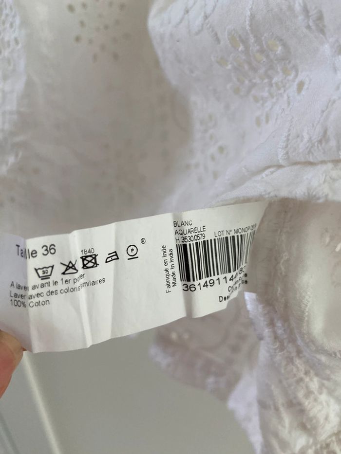 Blouse Monoprix broderies anglaises - photo numéro 4