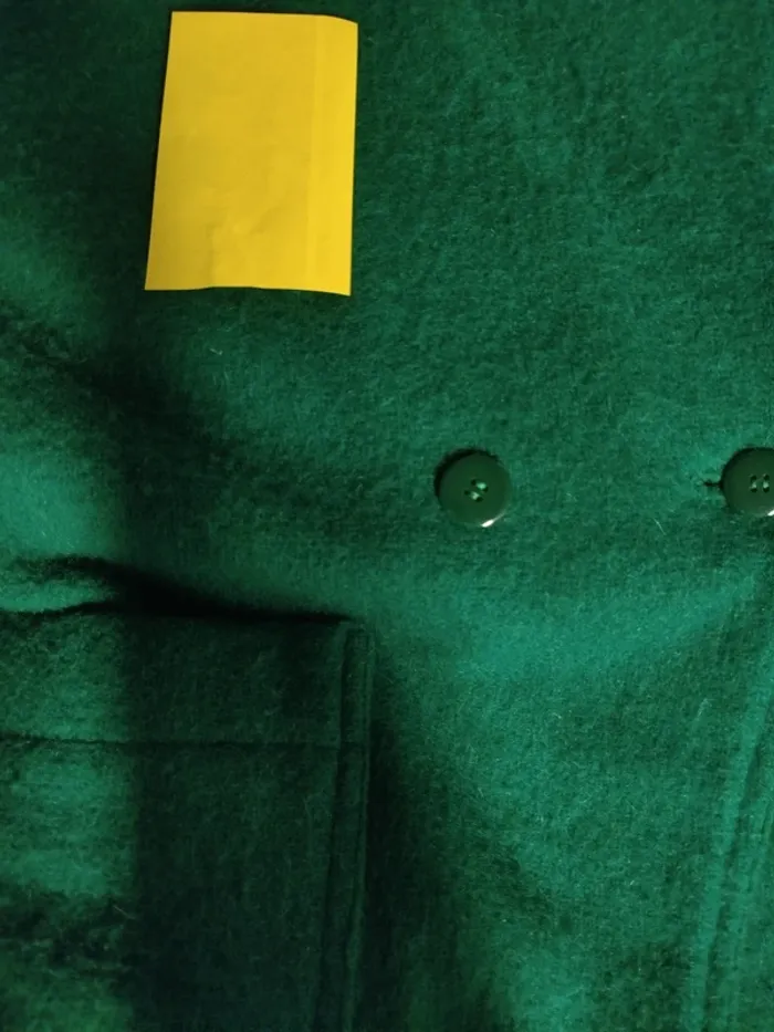 Manteau vert en laine - T42 estimée - Pièce rare sur mesure A836 - photo numéro 14