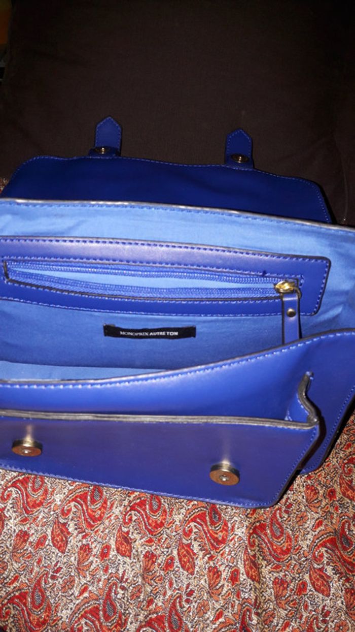 Sac bandoulière bleu roi - photo numéro 2