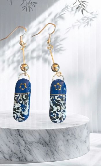 Boucles d'oreilles pendante légère