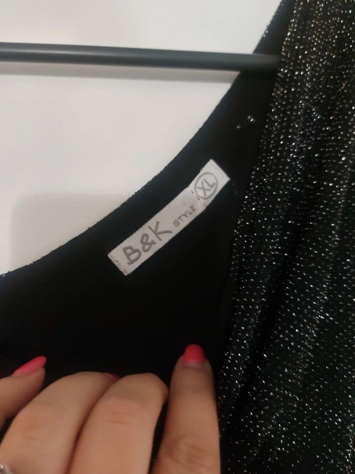 Robe fêtes noire et brillante XL - photo numéro 3