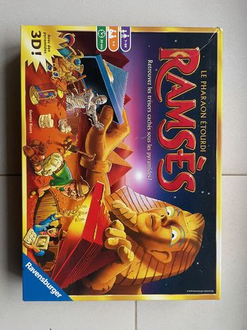 Jeu de société Ramsès, le pharaon étourdi, complet, édition française.
