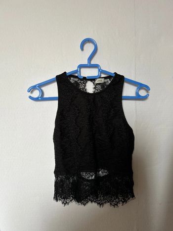 Crop top dentelle