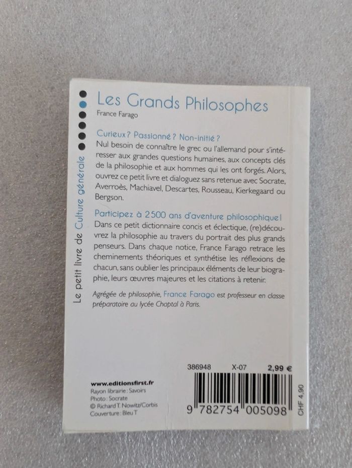 Livre de poche Les grands Philosophes - photo numéro 2