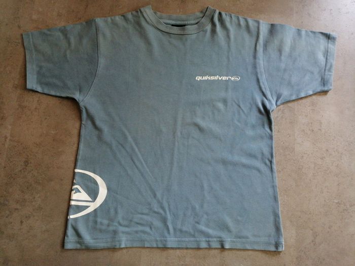 T-shirt Quiksilver bleu/gris Taille 10 ans