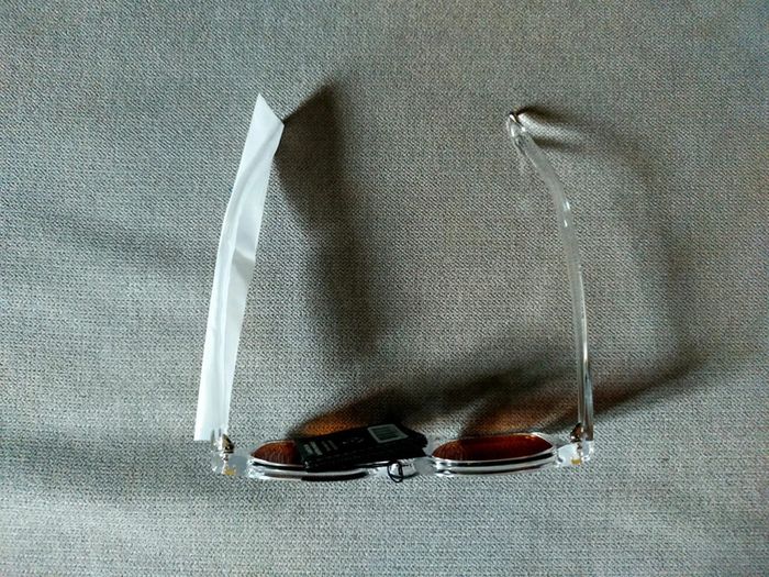 Lunettes de soleil transparentes mixte – verres orange UV400 - photo numéro 3