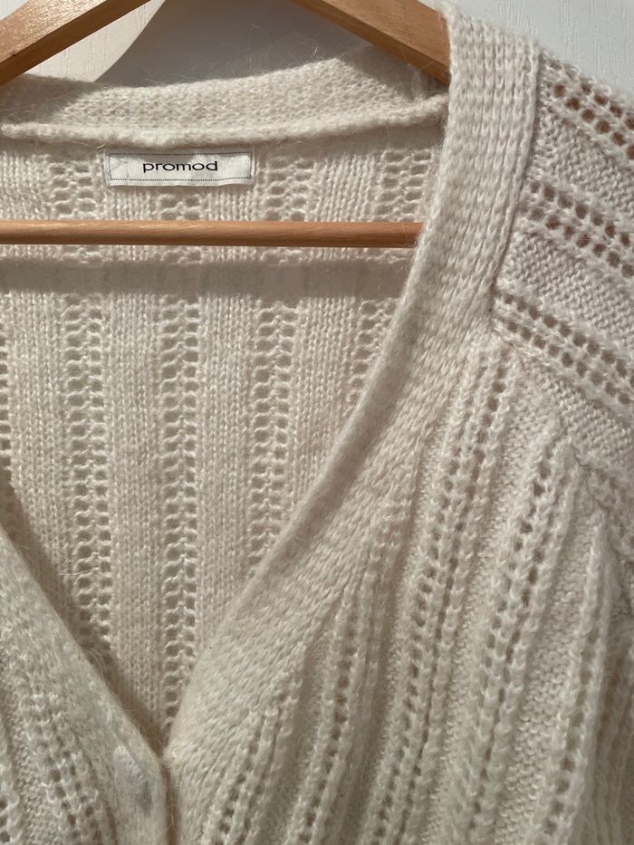 Gilet maille écru promod - photo numéro 2