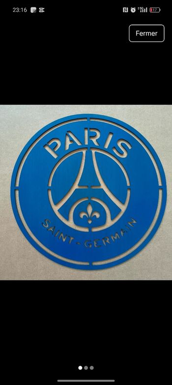 Décoration en bois PSG