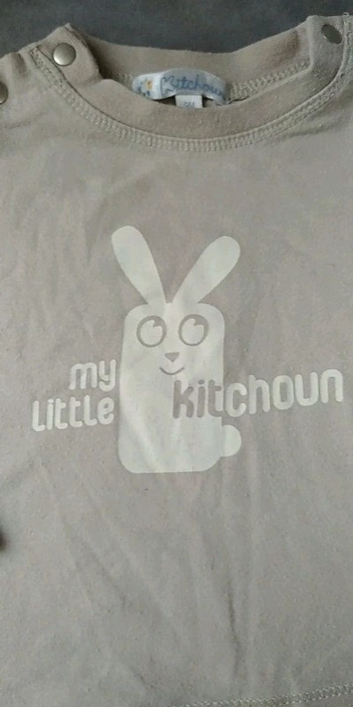 Tee shirt manches longues Garçon 9 mois "lapin" My little Kitchoun - photo numéro 4