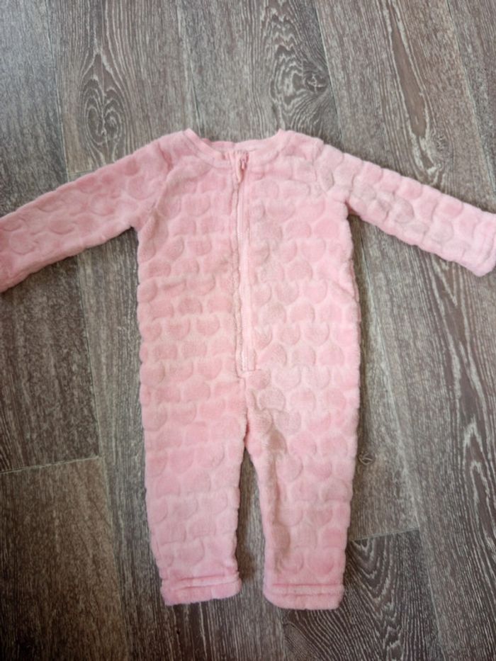 Combinaison polaire rose 3 mois zeeman
