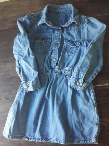 Robe à manches longues en jeans