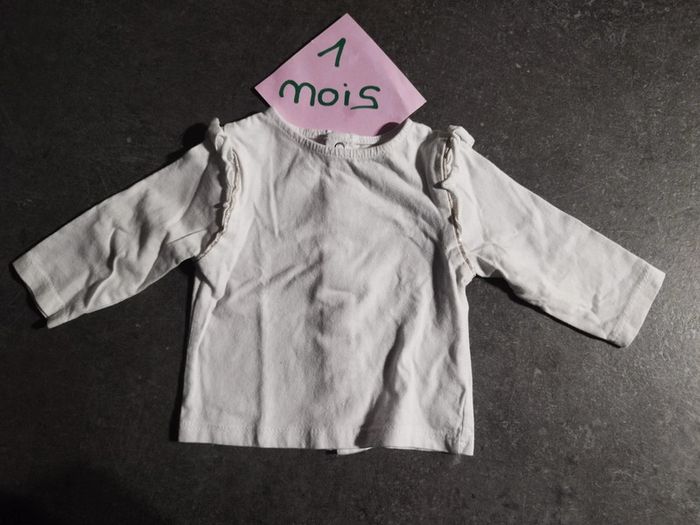 T-shirt liseré doré 1 mois