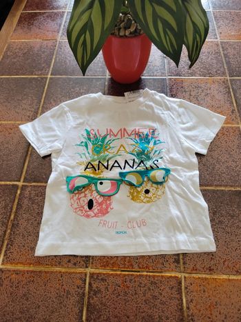 Tee shirt motif ananas