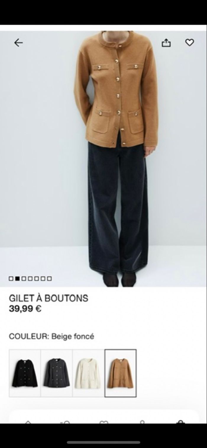 Gilet à boutons H&M - photo numéro 2