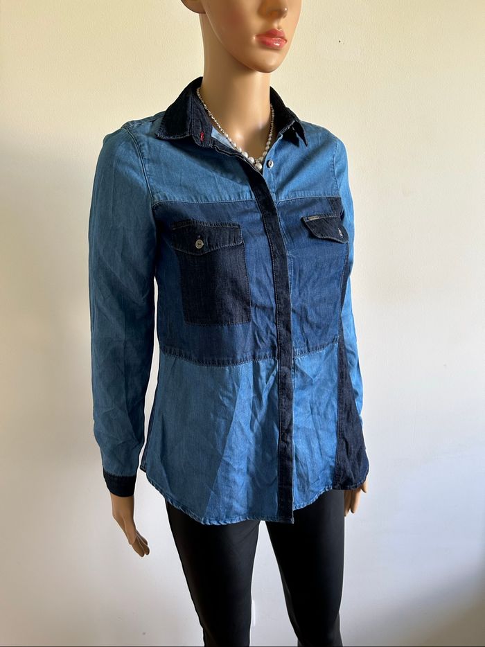 Chemise bleue à manches longues Salsa taille XS jamais portée - photo numéro 2
