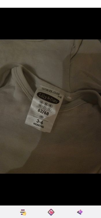 Lot  4 body manche longue 3 - 6 mois