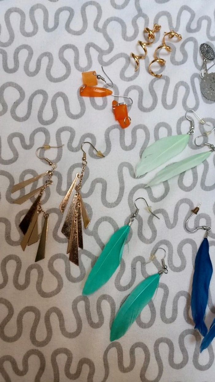 Ensemble boucles d'oreilles fantaisies - photo numéro 3