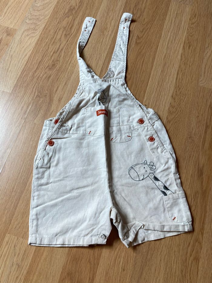 Salopette short 12 mois