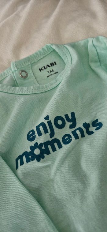 Lot de 2 pyjamas (grenouillères) – Taille 1 mois (56 cm)