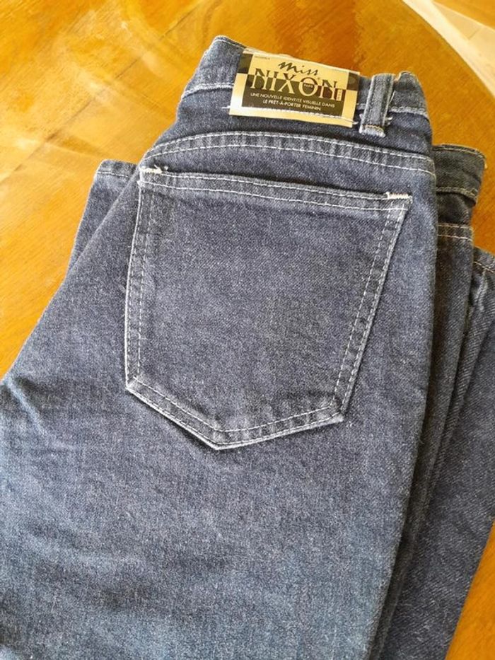 👖 LOT : 2 jeans denim droits et taille haute - Taille 40 (Bonobo / Nixon) - photo numéro 6