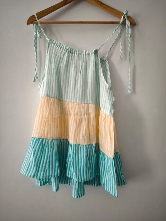 Top à volants Blu Pepper - Taille S - Neuf avec étiquette - photo numéro 3