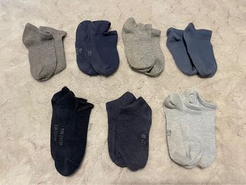 Lot de 7 paires de chaussettes basses - Kiabi / Tex - 27/30