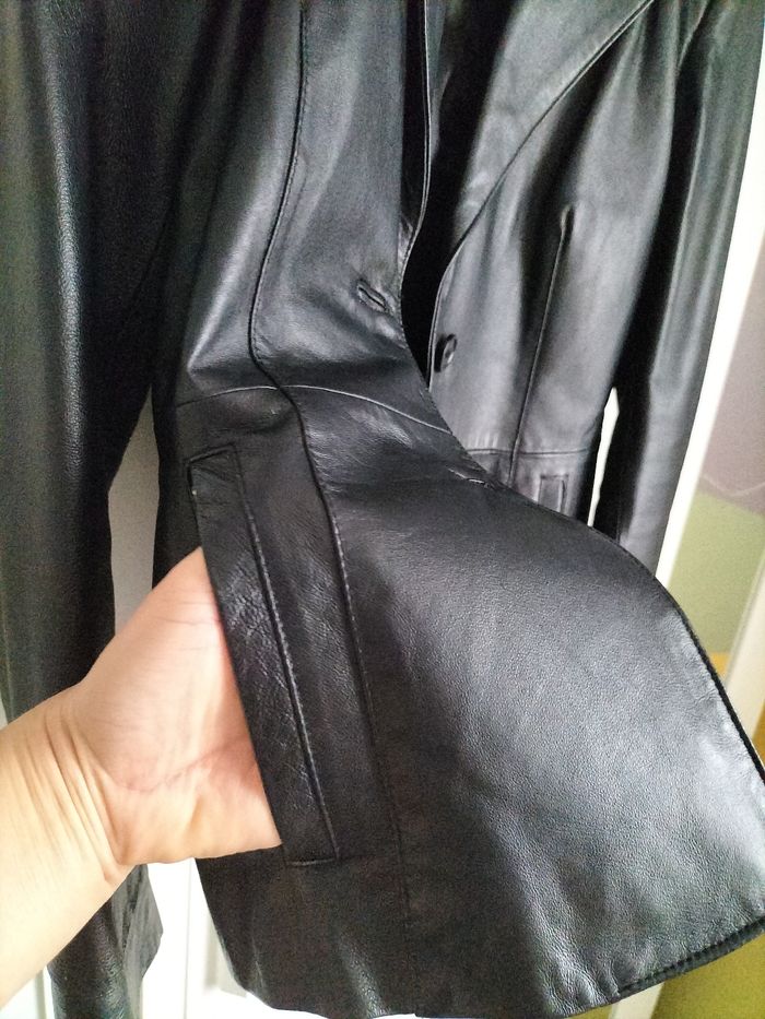 Blazar cuir pour femme - photo numéro 3