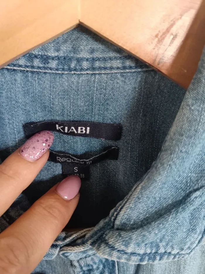 C26 chemise bleu kiabi S - photo numéro 3