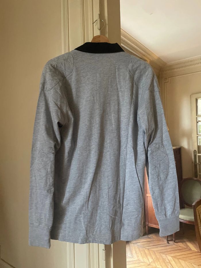 Polo Manches longues gris Zara Taille L - photo numéro 3