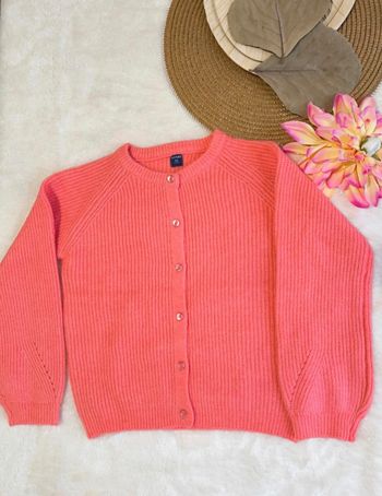 ​🍑 Gilet en Maille Corail KIABI – Parfait pour le Printemps | Neuf (Sans étiquette)