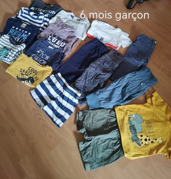 Lot vêtements 6 mois garçon