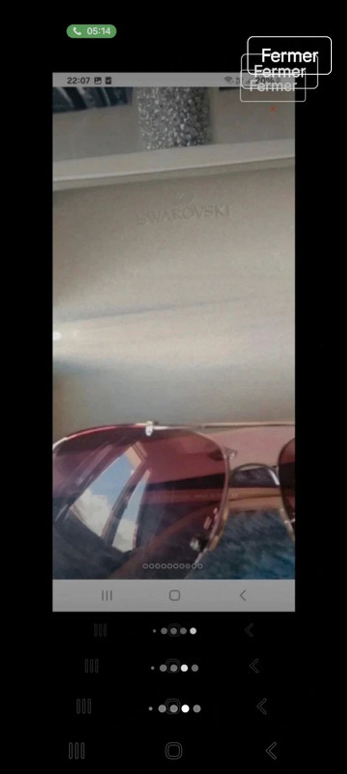 Lunette de soleil swaroski - photo numéro 5