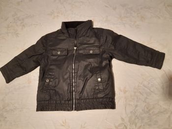 blouson chaud noir / bébé - 3 ans