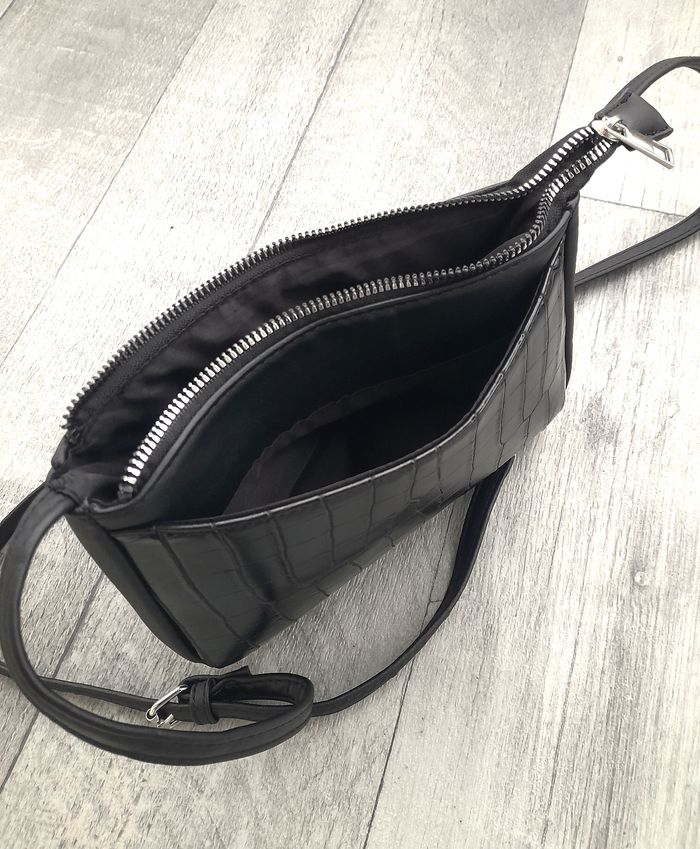 Sac bandoulière aspect croco - photo numéro 6