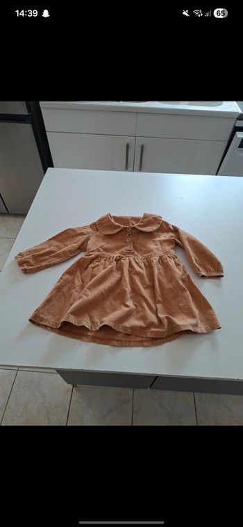 Robe bebe effet velours 