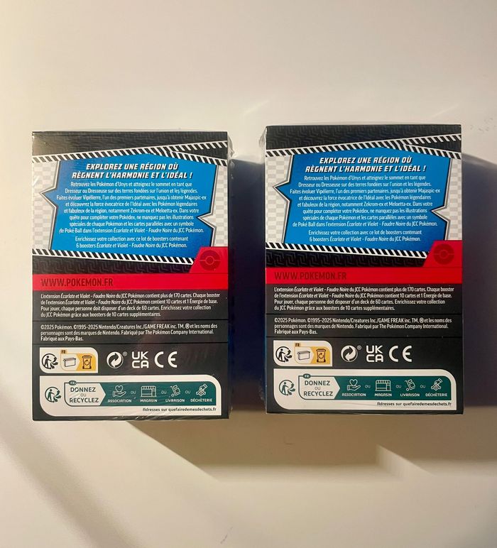 Pokemon - Lot de Bundles EV10.5 Foudre noire scellés (FR) - photo numéro 2