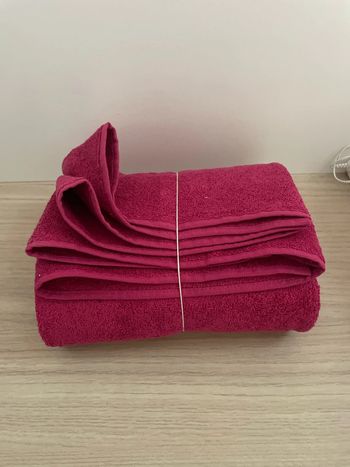 Éponge de coton fuchsia 1m/laize