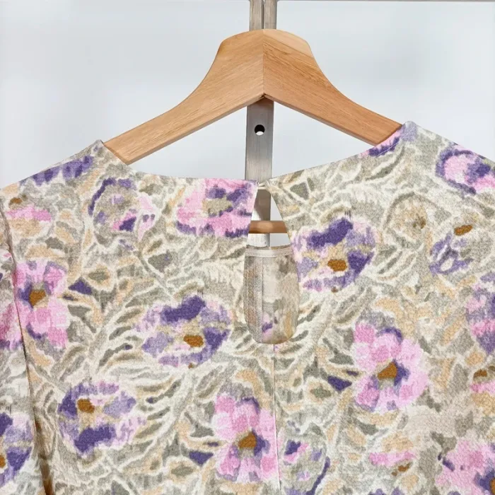 Top court à manches longues H&M – imprimé fleuri – Taille L A685 - photo numéro 5