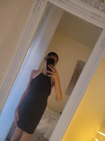 Robe noir bershka