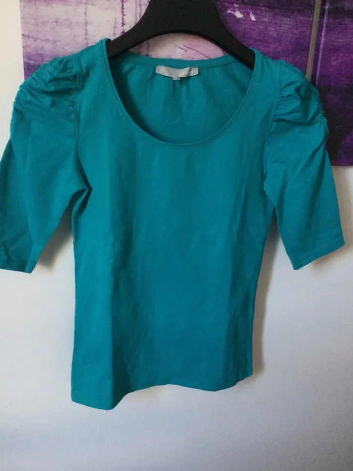 Haut Etam turquoise T36 - photo numéro 3