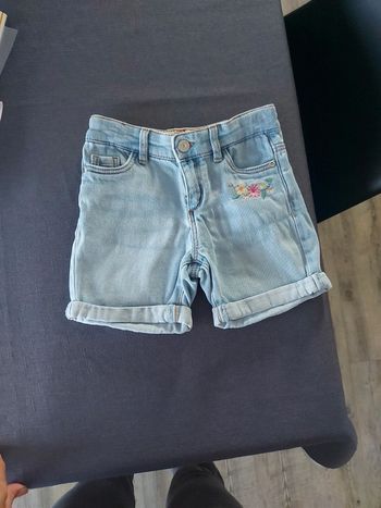 Bermuda Vertbaudet jeans clair 4 ans