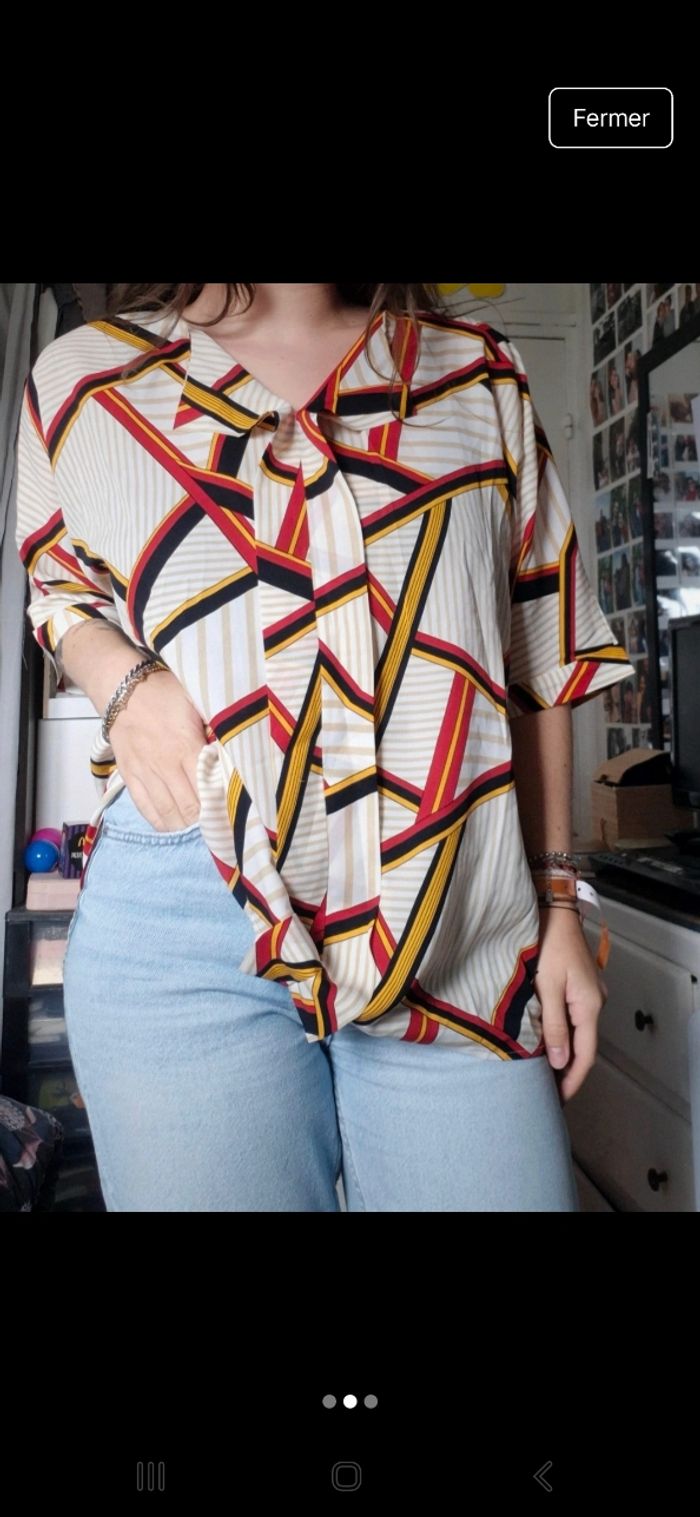 Blouse fluide avec motif - photo numéro 2