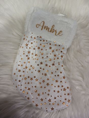 Chaussette de Noël personnalisée Ambre
