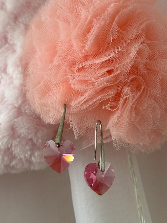Boucles d’oreilles cœur Swarovski