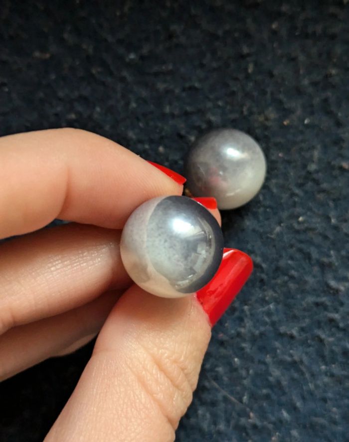 Boucles d'oreilles rondes effet dégradé