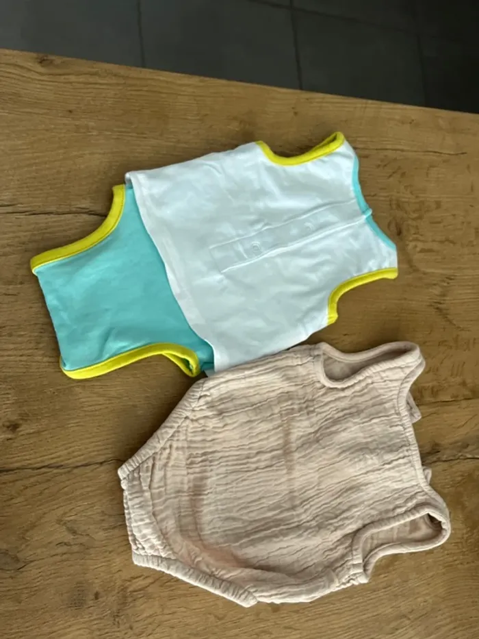 Combinaison bloomer 1 mois gaze de coton - photo numéro 4